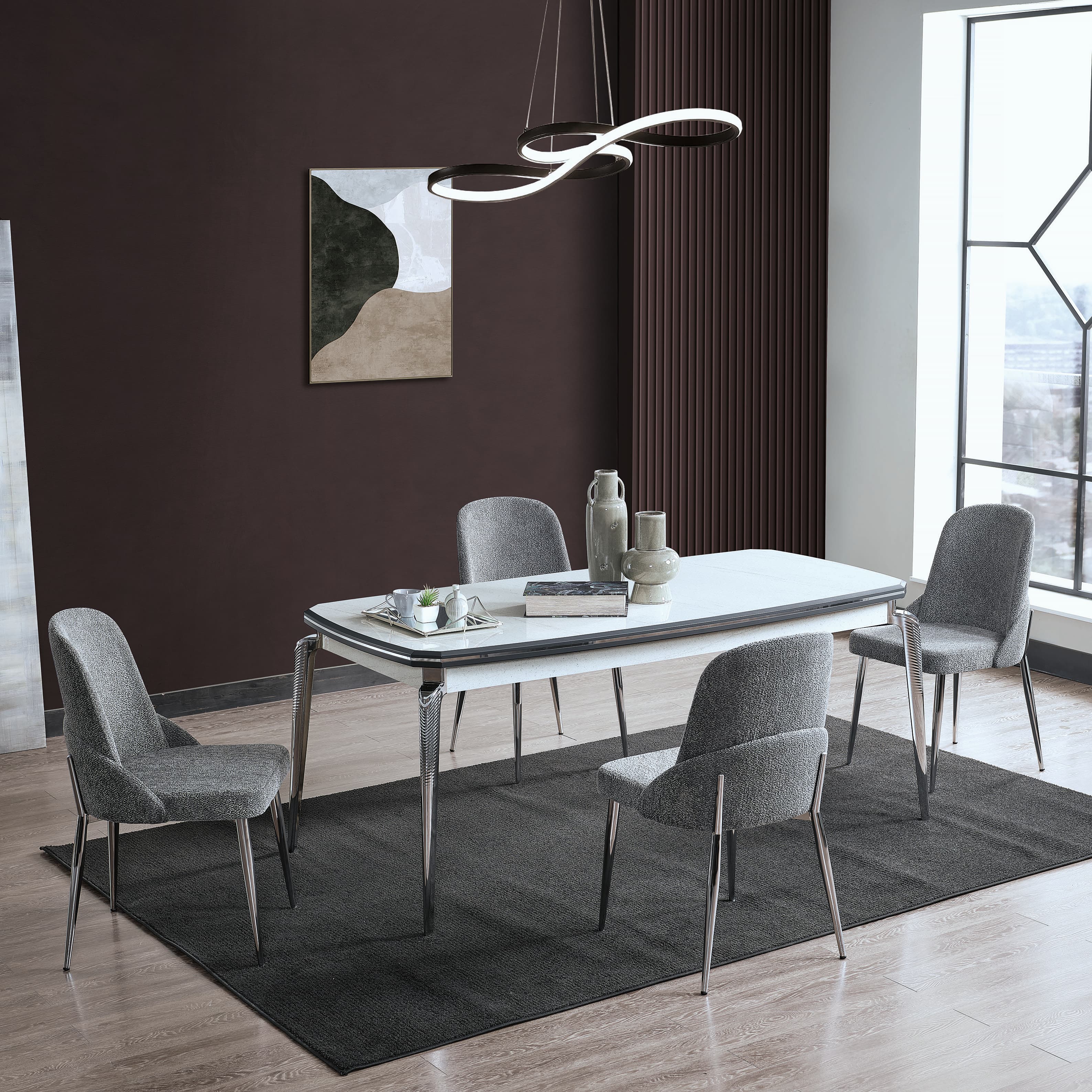 Duru Esszimmersitzgruppe (6'er Set)