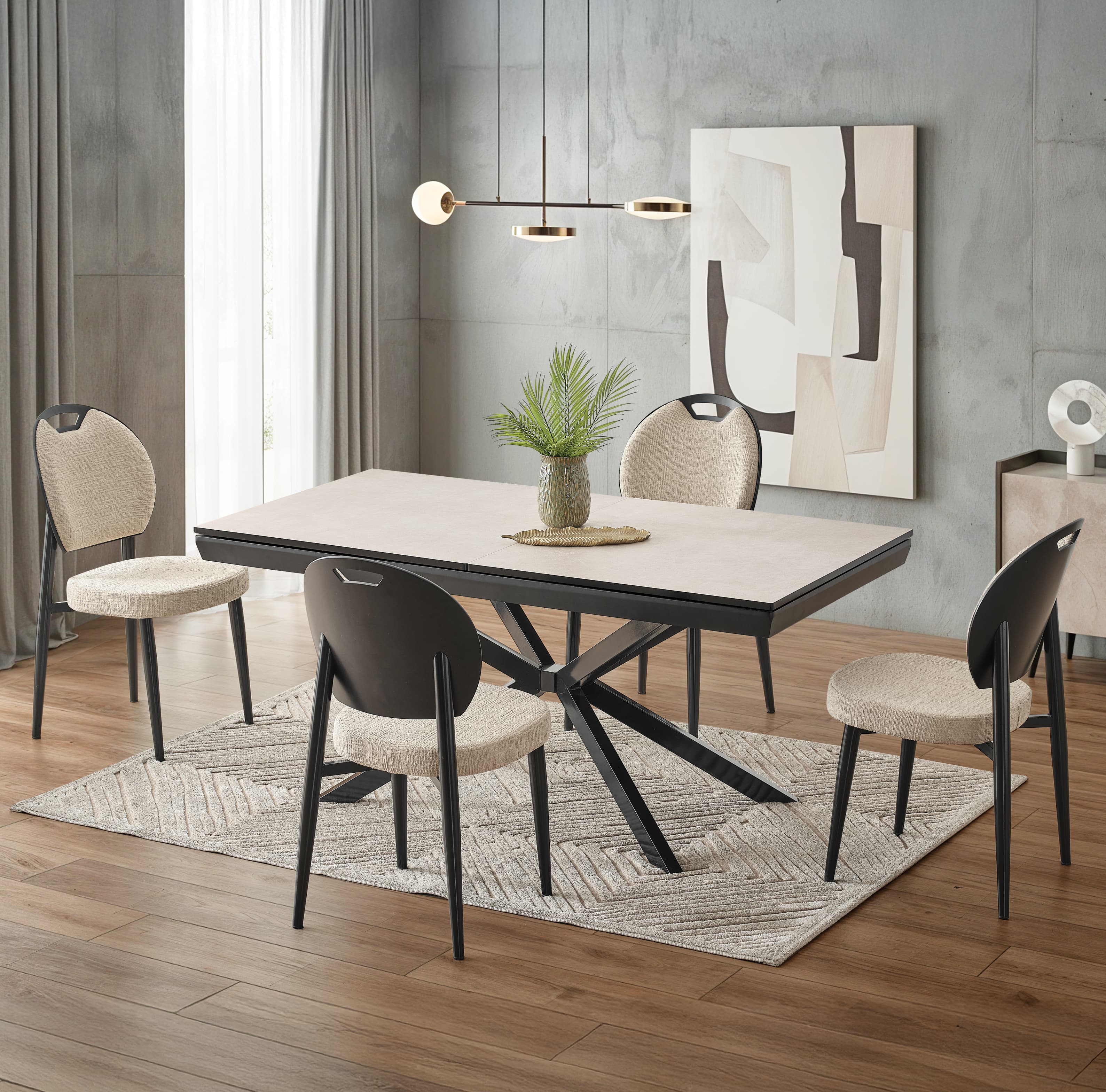 Eylül Esszimmersitzgruppe (6'er Set)