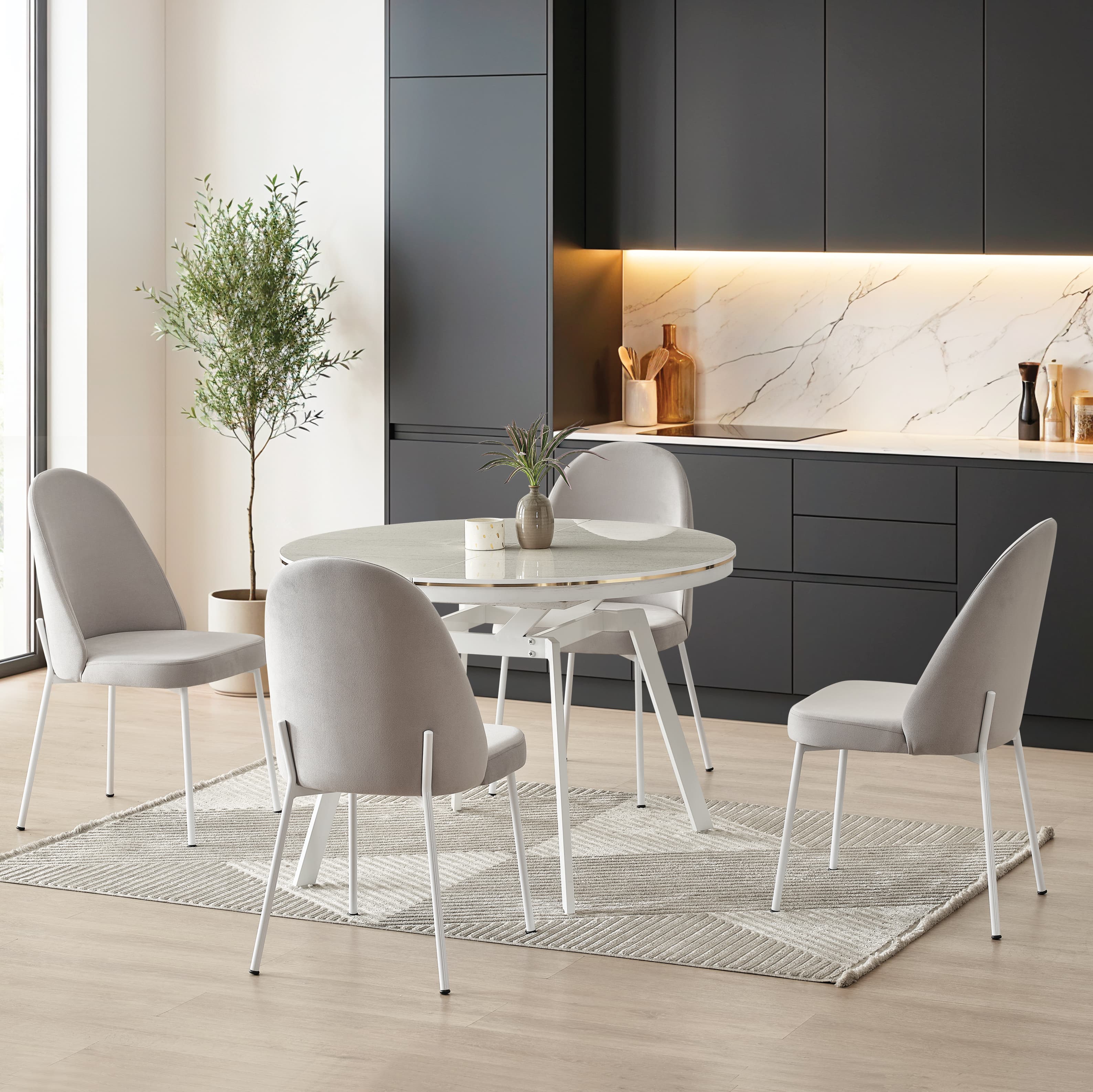 Doğa Esszimmersitzgruppe (4'er Set)