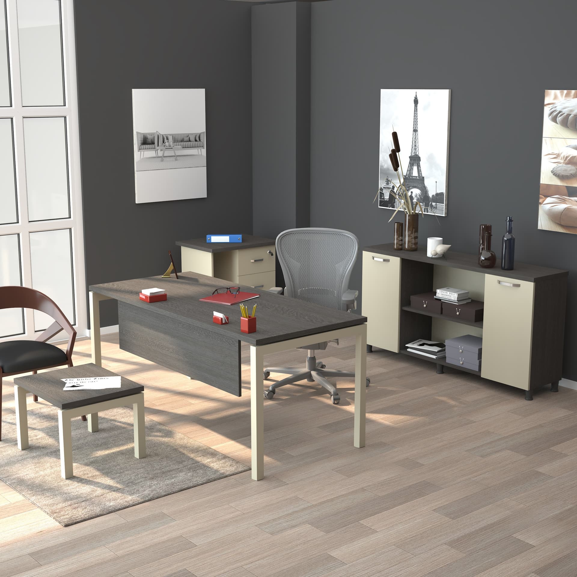 Ares Büro-Set 4-teilig