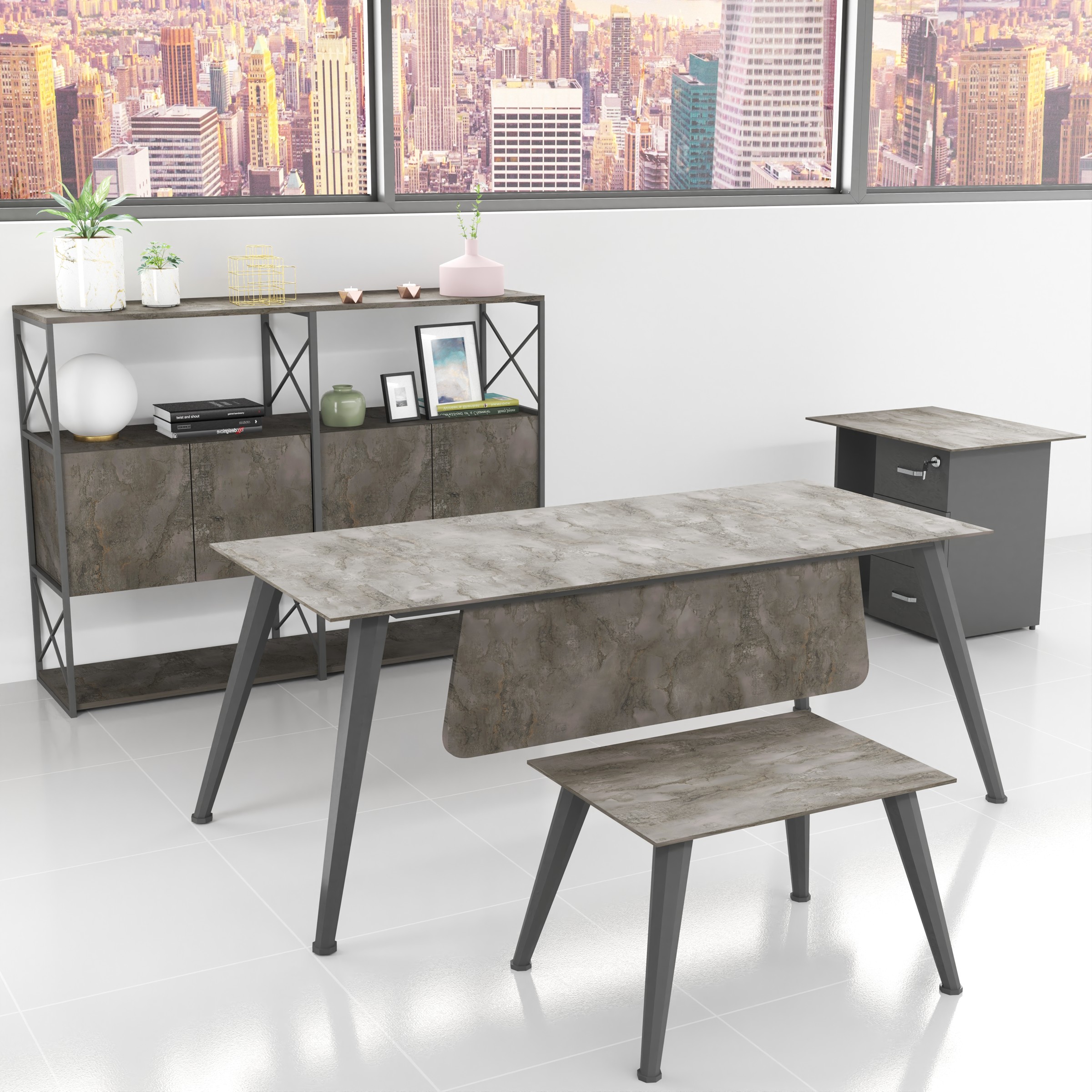 Solid Büro-Set 4-teilig