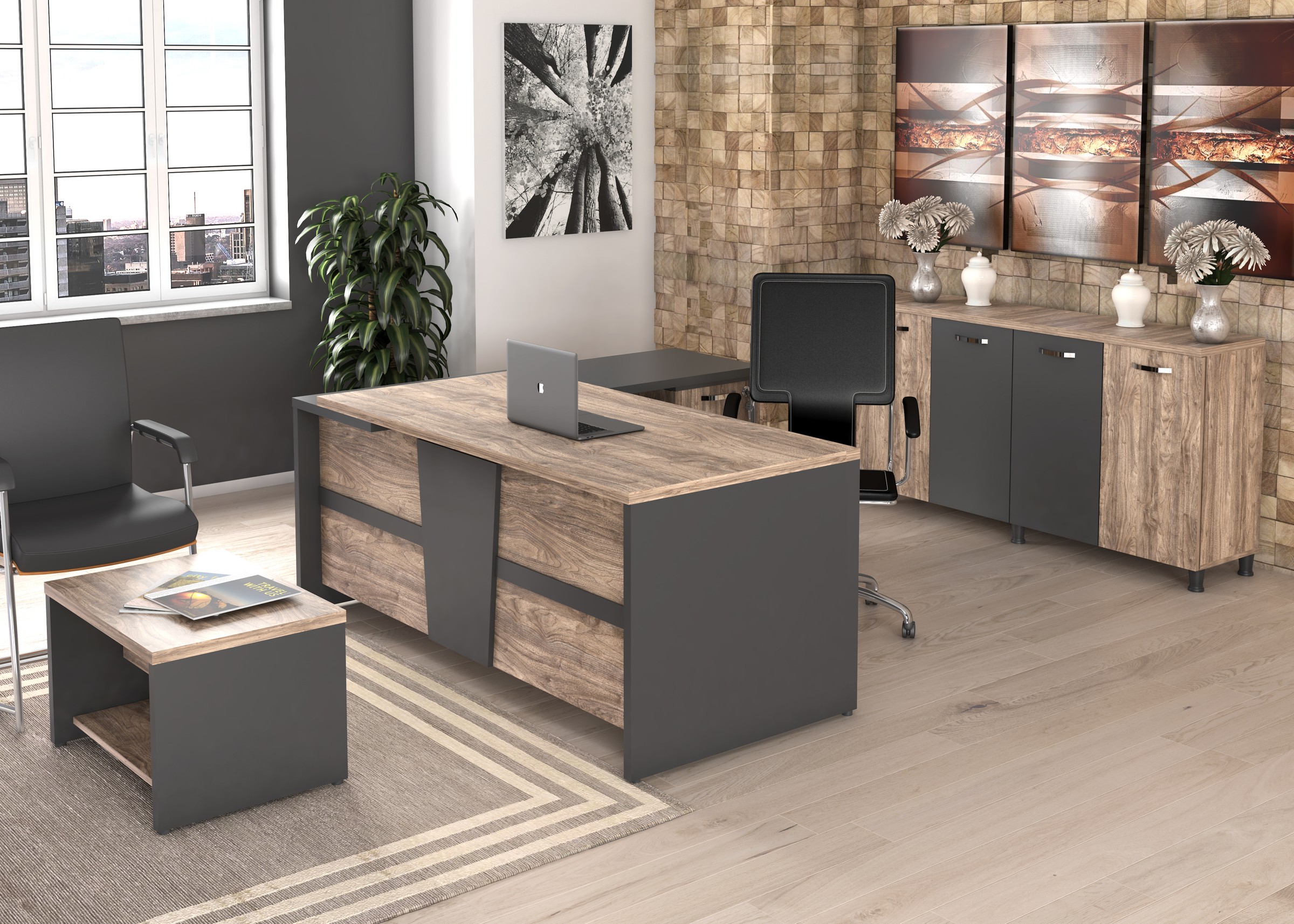 Zebra Büro-Set 3-teilig